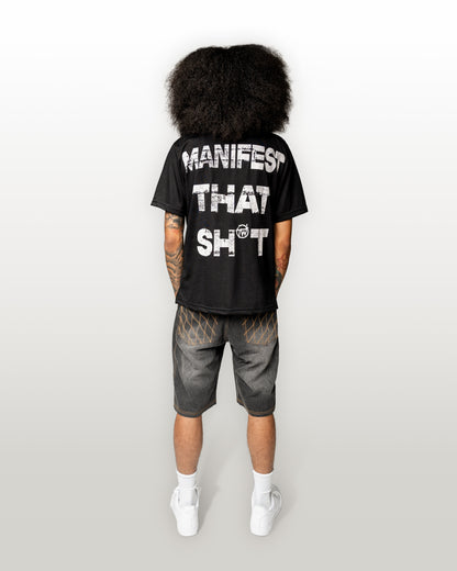 “Manifest That Sh*t” Black Tee