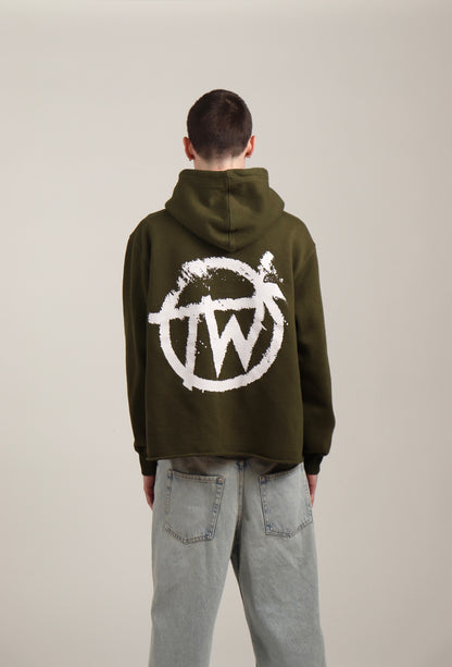 Cropped “TW” Hoodie